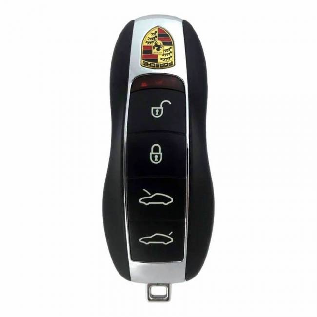 Ключ смарт PORSCHE ID49 PCF7945P 433 MHz ASK с Keyless (4 кнопки) + вставка HU66