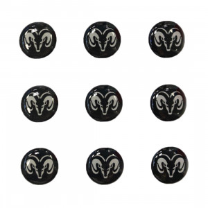 Логотип силиконовый 14 мм DODGE