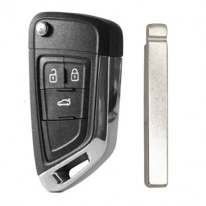 Корпус выкидного ключа CHEVROLET 3 кнопки OP-11 HU100, c лого