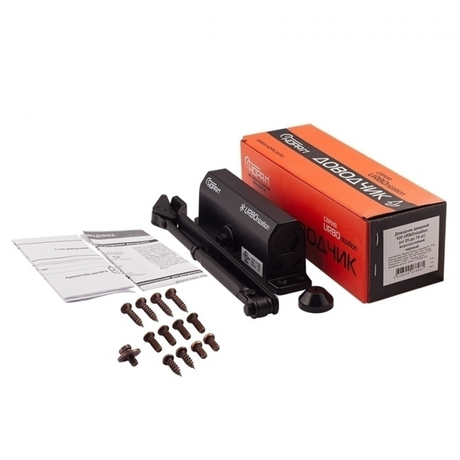 Доводчик дверной 520 URBOnization от 25 до 70 кг черный Доводчик дверной 520 URBOnization от 25 до 70 кг черный