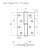 Петля левая/правая 750-4' STD (100*70*2,5) без колп. старая медь левая