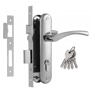 Замок врезной 100-70 Л хром