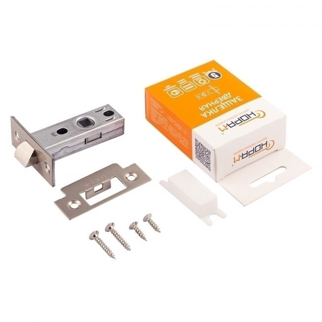 Защелка дверная С-45 матовый никель Защелка дверная С-45 матовый никель