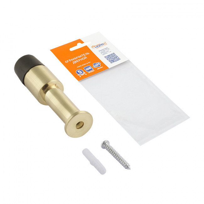 Ограничитель дверной 104 матовое золото