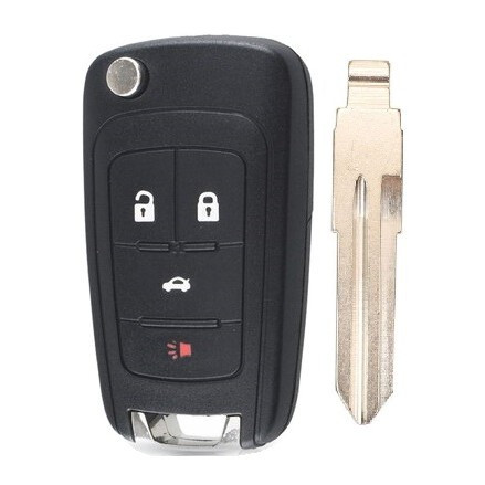 Корпус выкидного ключа CHEVROLET 3+1 кнопка OP-SP HU46, с лого (круг)