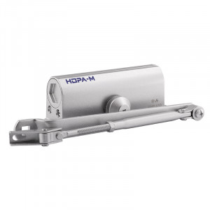Доводчик дверной 430 ISPARUS от 50 до 120 кг серебро