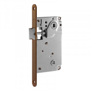 Корпус замка под фиксатор 13-90 мм матовый кофе