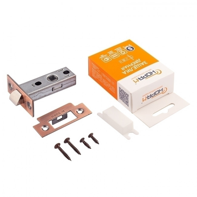 Защелка дверная С-45 старая медь Защелка дверная С-45 старая медь