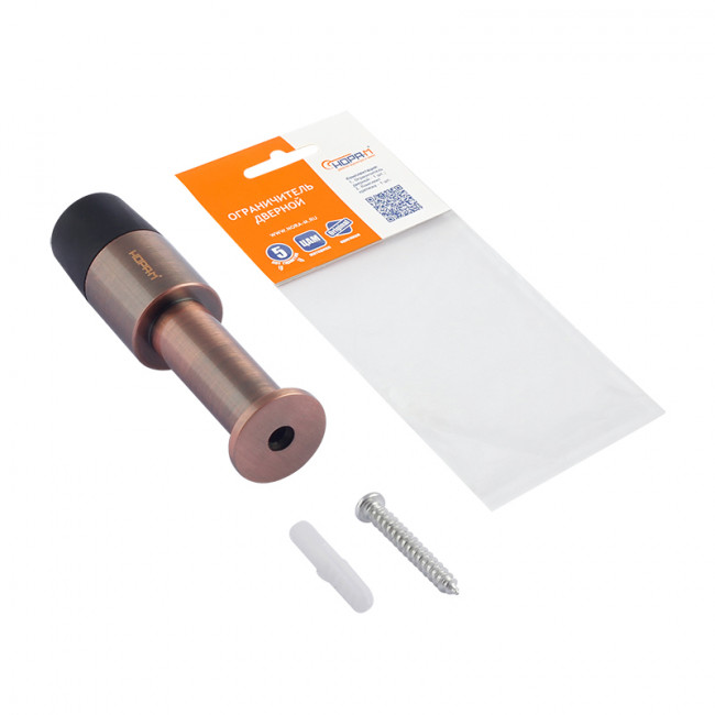 Ограничитель дверной 104 старая медь