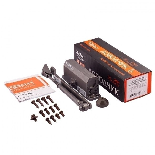 Доводчик дверной с фиксацией 2S-F от 25 до 50 кг графит (бронза) Доводчик дверной с фиксацией 2S-F от 25 до 50 кг графит (бронза)