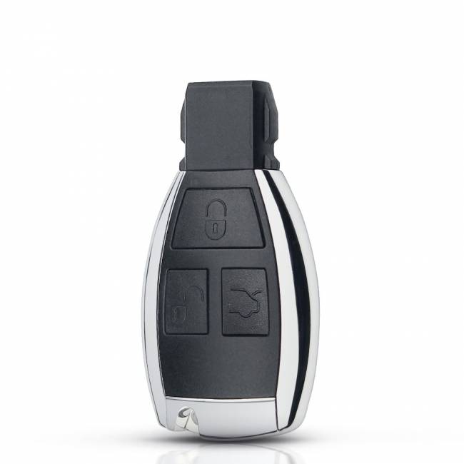 Корпус смарт ключа Mercedes-Benz 3 кнопки с лого (вставка HU64)