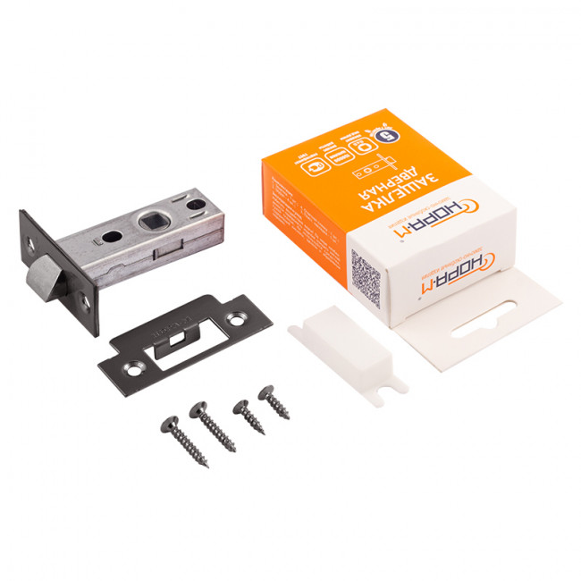 Защелка дверная С-45 графит Защелка дверная С-45 графит