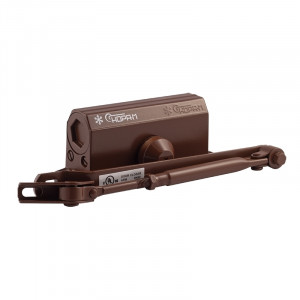 Доводчик дверной с фиксацией 2S-F от 25 до 50 кг коричневый