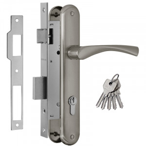 Замок врезной 100-85 К матовый никель 40 мм