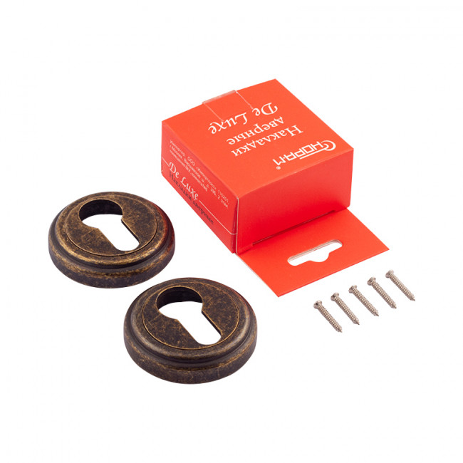 Дверная накладка НК (J) застаренная бронза