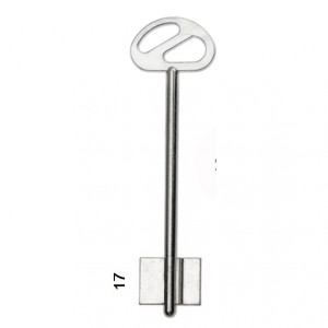 Заготовка дверного ключа Fuaro-2 FRO2D 110*22,1*17 мм