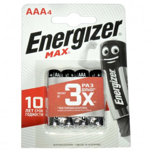 Э\п Energizer AAA LR03 MAX BL4