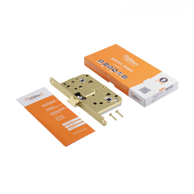 Корпус замка под фиксатор М13-90 мм золото Корпус замка под фиксатор М13-90 мм золото