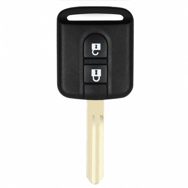 Корпус ключа NISSAN 2 кнопки DAT-15 NSN14, с лого