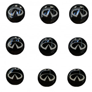 Логотип силиконовый 14 мм INFINITI