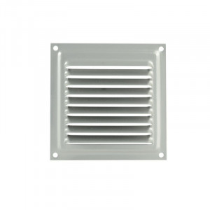 Решетка с сеткой 100*100 мм хром