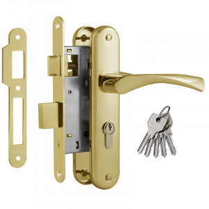 Замок врезной 100-55 золото