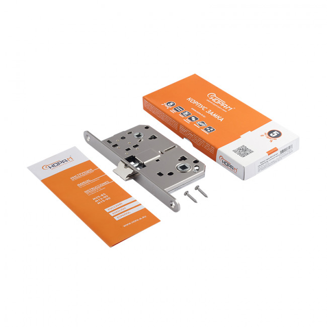 Корпус замка под фиксатор М13-90 мм матовый никель Корпус замка под фиксатор М13-90 мм матовый никель