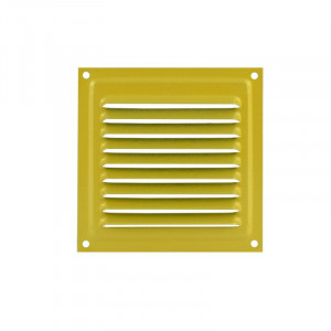 Решетка с сеткой 100*100 мм желтый
