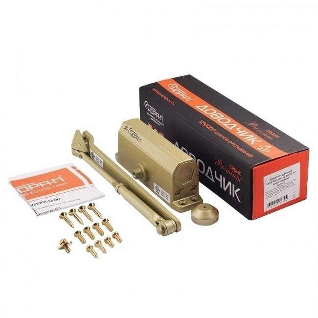Доводчик дверной 3S бол. золото 50-80кг Доводчик дверной 3S бол. золото 50-80кг