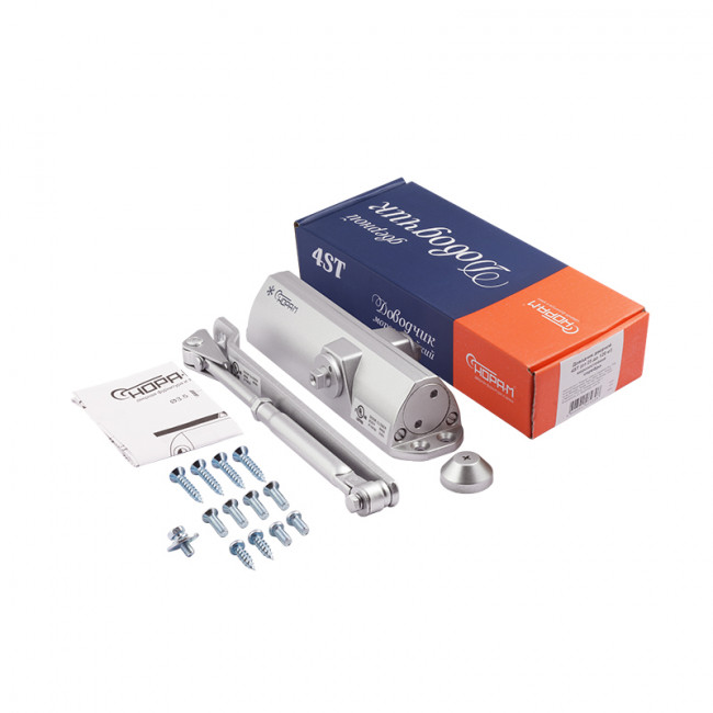 Доводчик дверной 4ST от 25 до 120 кг серебро Доводчик дверной 4ST от 25 до 120 кг серебро