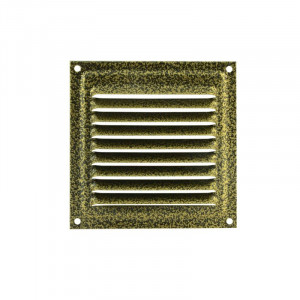 Решетка с сеткой 100*100 мм старая бронза