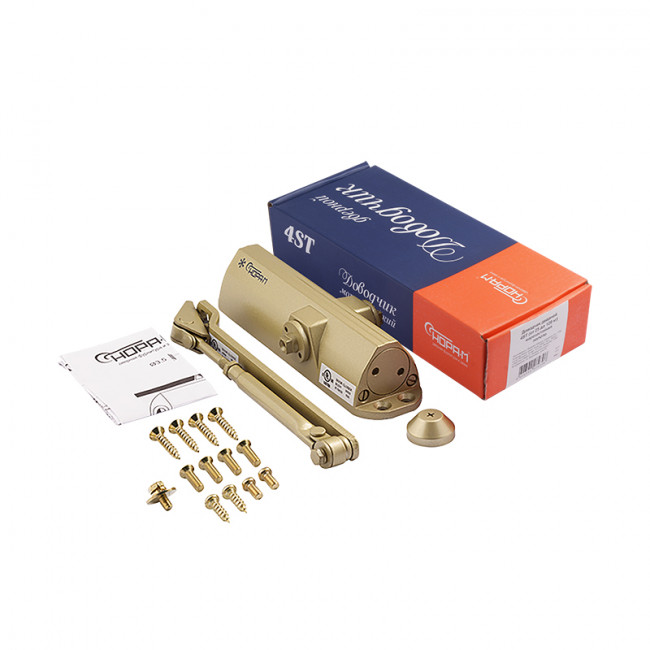 Доводчик дверной 4ST от 25 до 120 кг золото Доводчик дверной 4ST от 25 до 120 кг золото