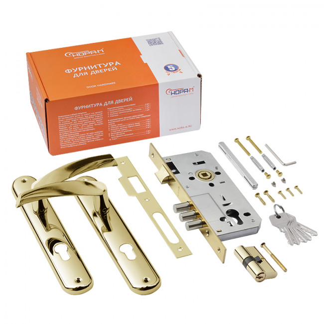 Замок врезной 100-85 М золото 45 мм Замок врезной 100-85 М золото 45 мм