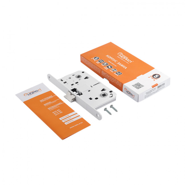 Корпус замка под фиксатор М13-90 мм белый Корпус замка под фиксатор М13-90 мм белый