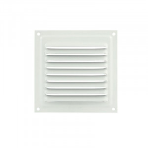 Решетка с сеткой 100*100 мм белый