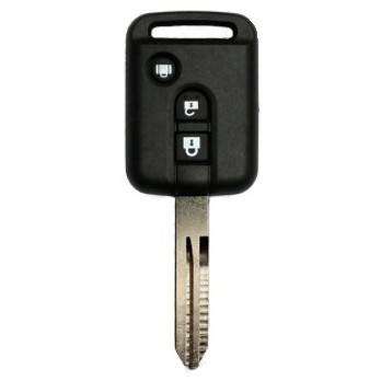 Корпус ключа NISSAN 3 кнопки DAT-15 NSN14, с лого