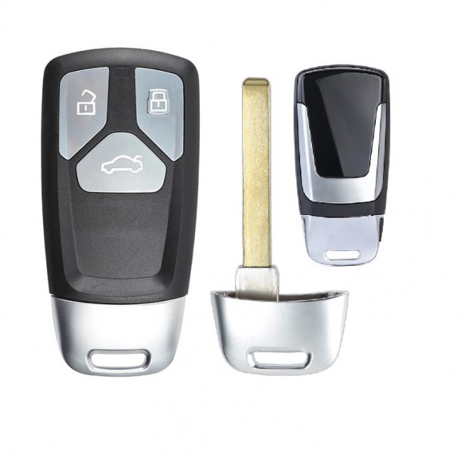 Корпус смарт ключа AUDI MLB 3 кнопки + вставка HU66