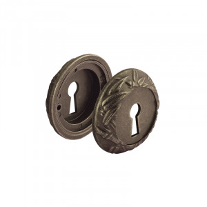 Дверная накладка ПАЛЬМА НБ застаренная бронза