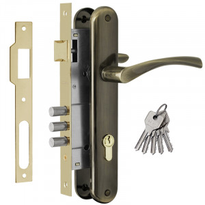 Замок врезной 100-85 М старая бронза 45 мм