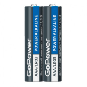 Э\п GoPower AAA LR03 Shrink 4 Alkaline 1.5V