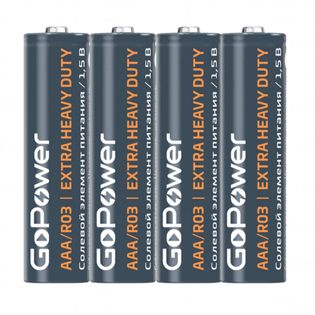 Э\п GoPower AAA R03 Shrink 4 1.5V