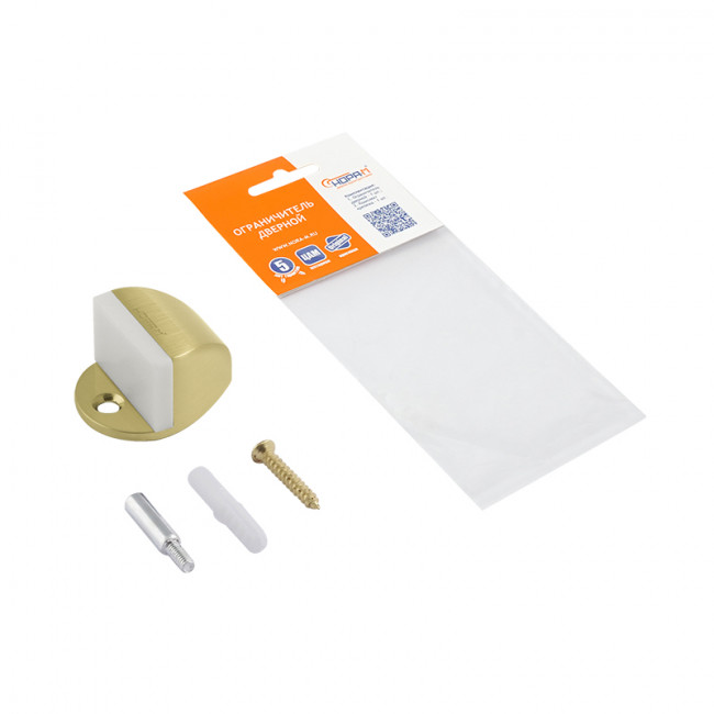 Ограничитель дверной 107 матовое золото