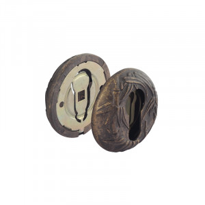 Дверная накладка ПАЛЬМА НК застаренная бронза