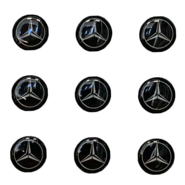Логотип силиконовый 14 мм MERCEDES