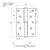 Петля левая/правая 750-5' STD (120*80*2,5) без колп. старая бронза левая