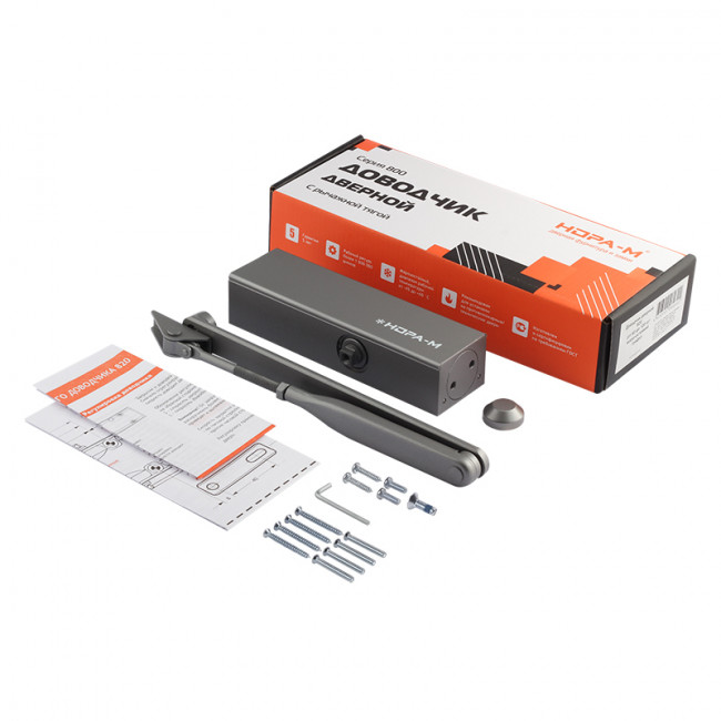 Дверной доводчик 820 от 40 до 120 кг графит Дверной доводчик 820 от 40 до 120 кг графит