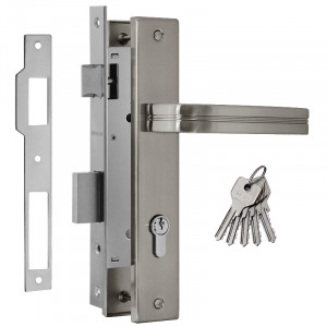 Замок врезной 106-85 К матовый никель 45 мм