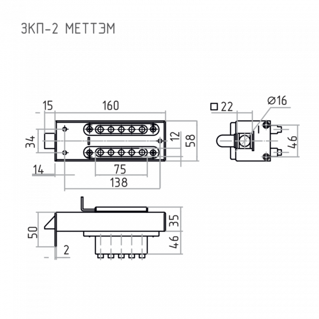 Накладной кодовый замок ЗКП-2 старая медь Накладной кодовый замок ЗКП-2 старая медь