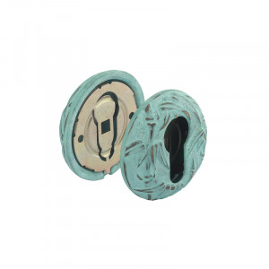 Дверная накладка ПАЛЬМА НК зеленый антик