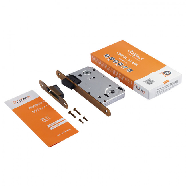 Корпус замка под фиксатор магнитный 13М-90 мм матовый кофе Корпус замка под фиксатор магнитный 13М-90 мм матовый кофе